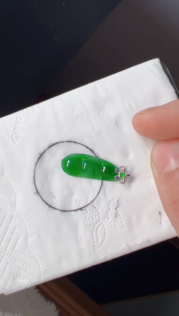 【闪购商品】定制翡翠18K金镶嵌980元