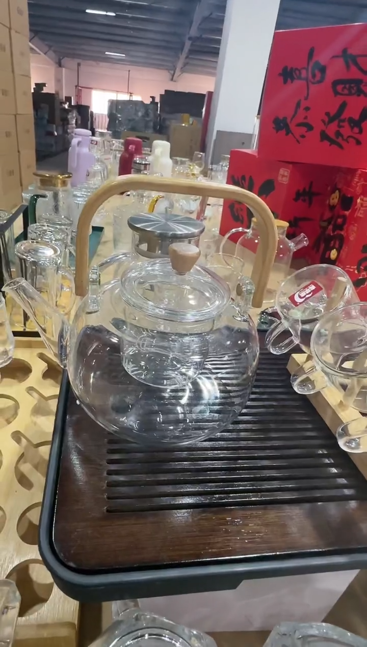 【闪购商品】玻璃无盖款直播闪购价1L单壶