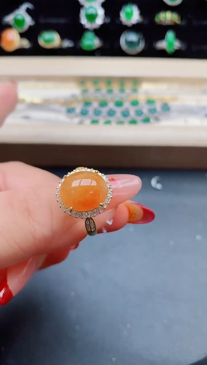 【闪购商品】翡翠戒指银S925镶嵌23321