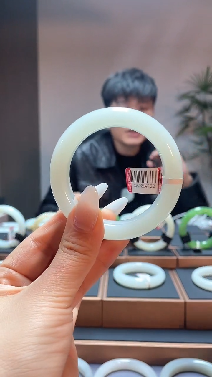 【闪购商品】和田玉手镯未镶嵌54白玉49264122