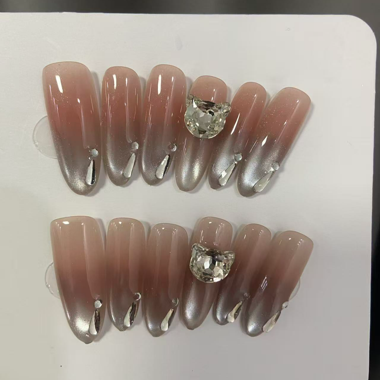 预售 猫眼 猫钻 高级气质穿戴甲日常百搭美甲 12指