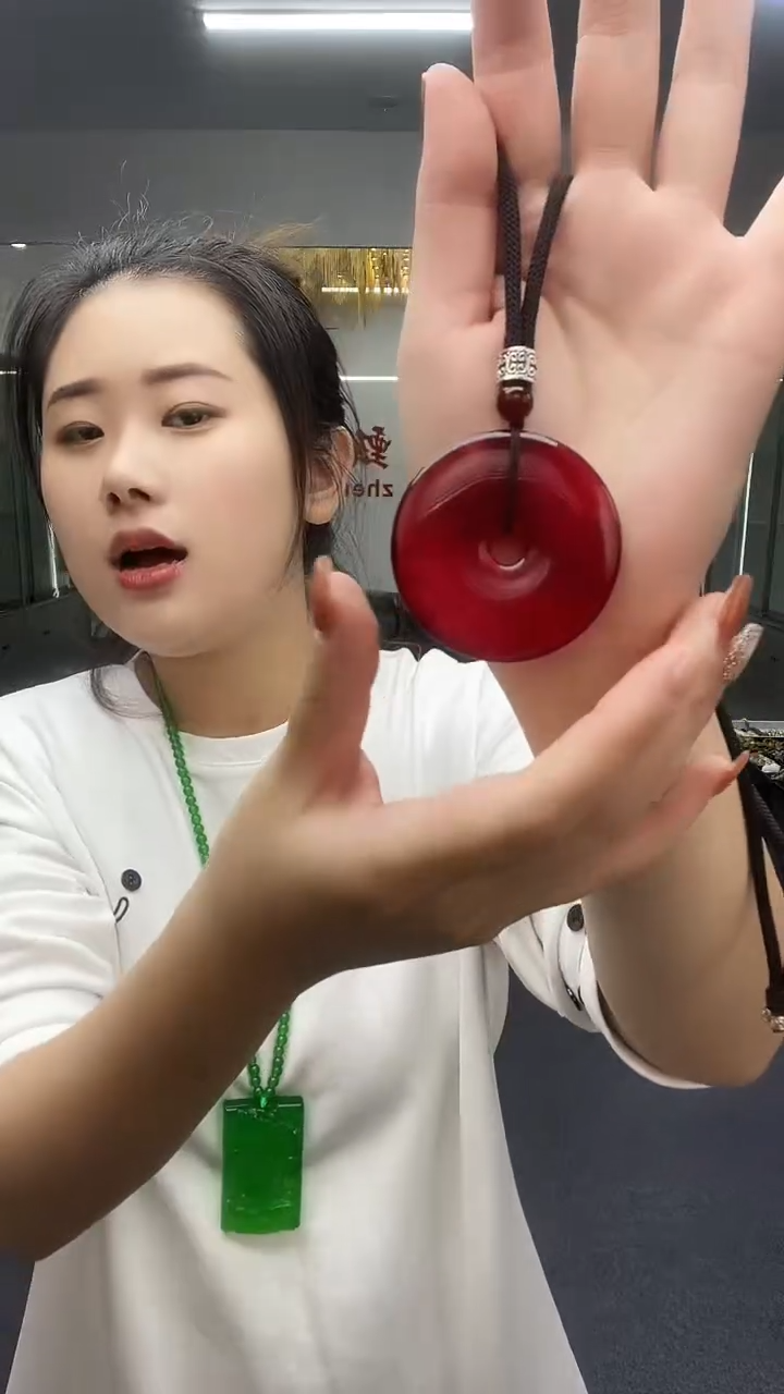 红平安扣吊坠多样性发货一件