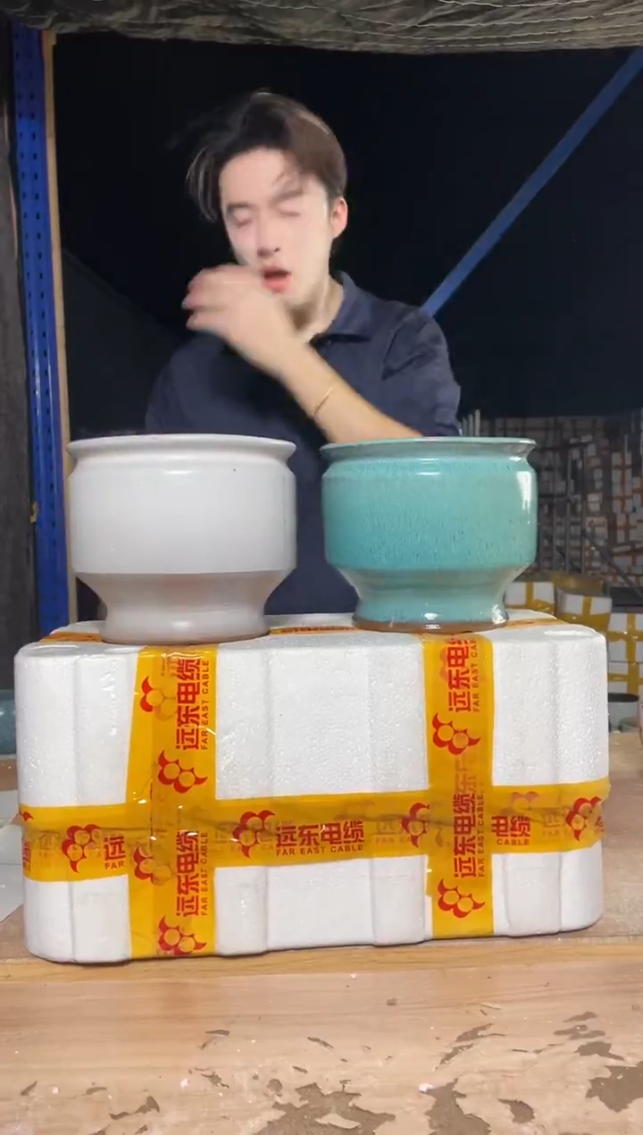 紫砂花盆宜兴紫砂粗陶花盆18*20