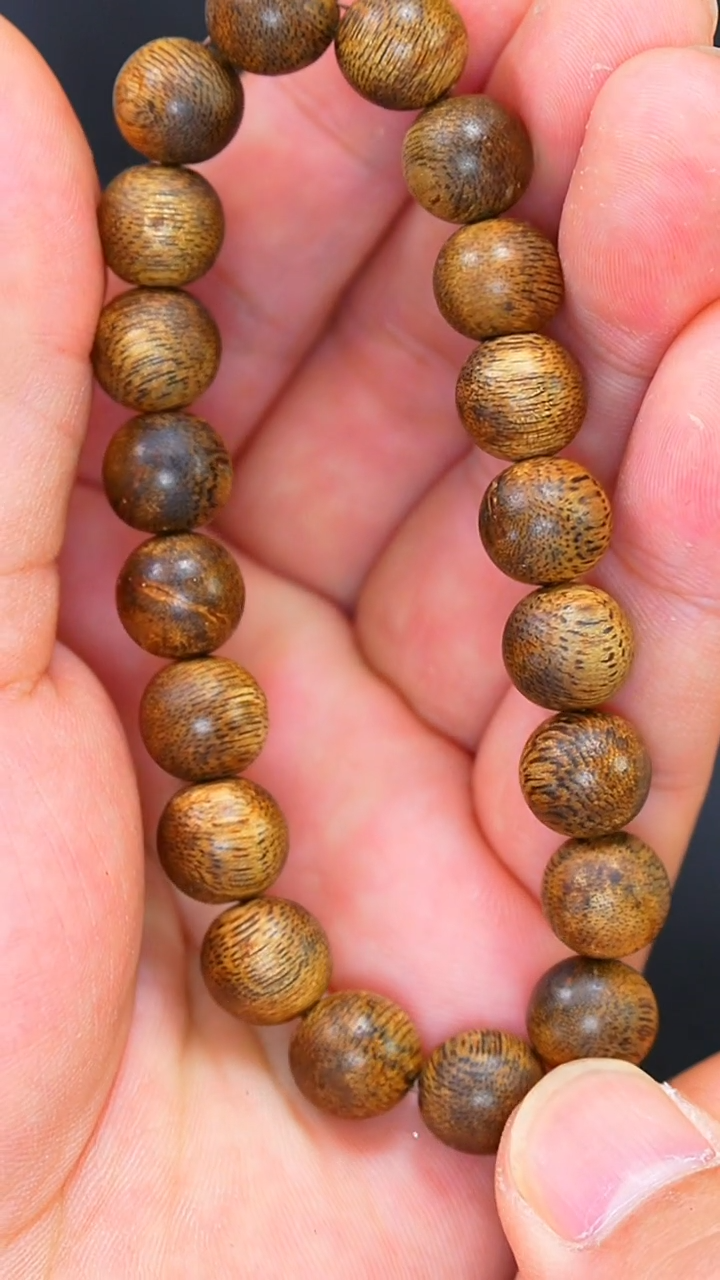 【闪购商品】沉香手串海南老乌身圆珠单圈 精品