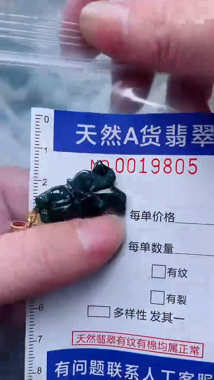 翡翠未镶嵌吊坠(不含链)1