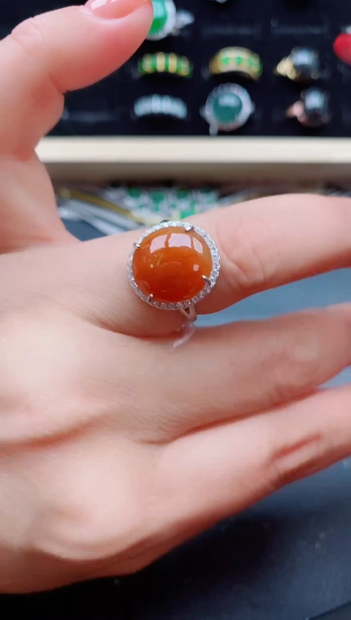 【闪购商品】翡翠戒指银S925镶嵌321321