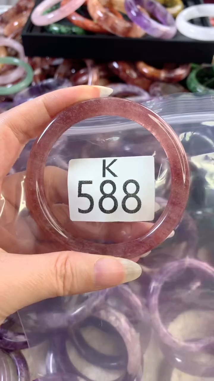 水晶手镯K未镶嵌水晶588-58