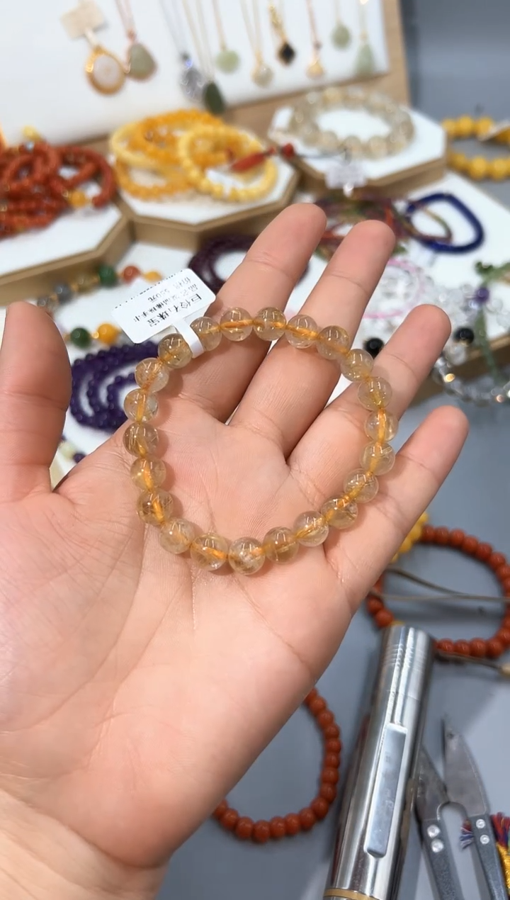 【闪购商品】水晶手串未镶嵌发晶单圈手串