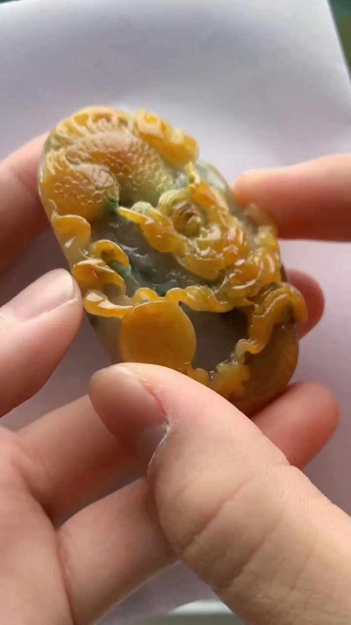 【闪购商品】定制翡翠未镶嵌4917bb-毛货挂件57