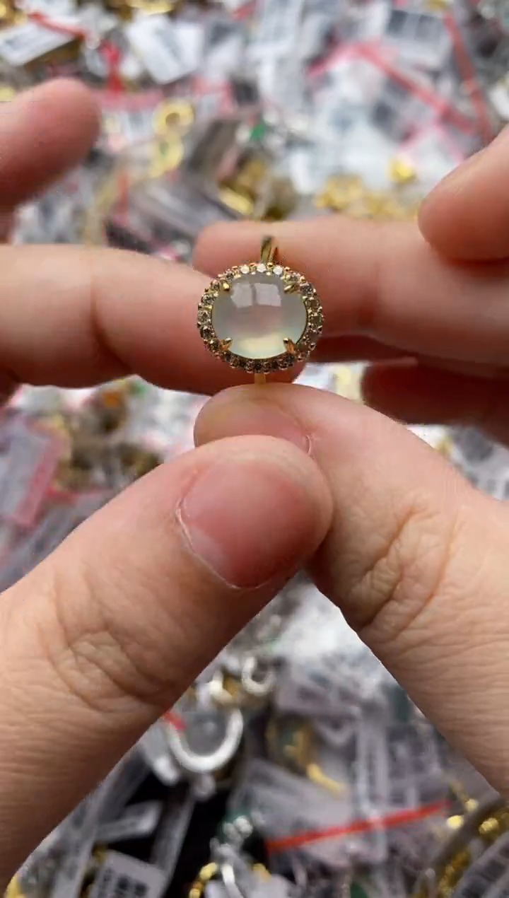 【闪购商品】翡翠戒指银S925镶嵌11111---4