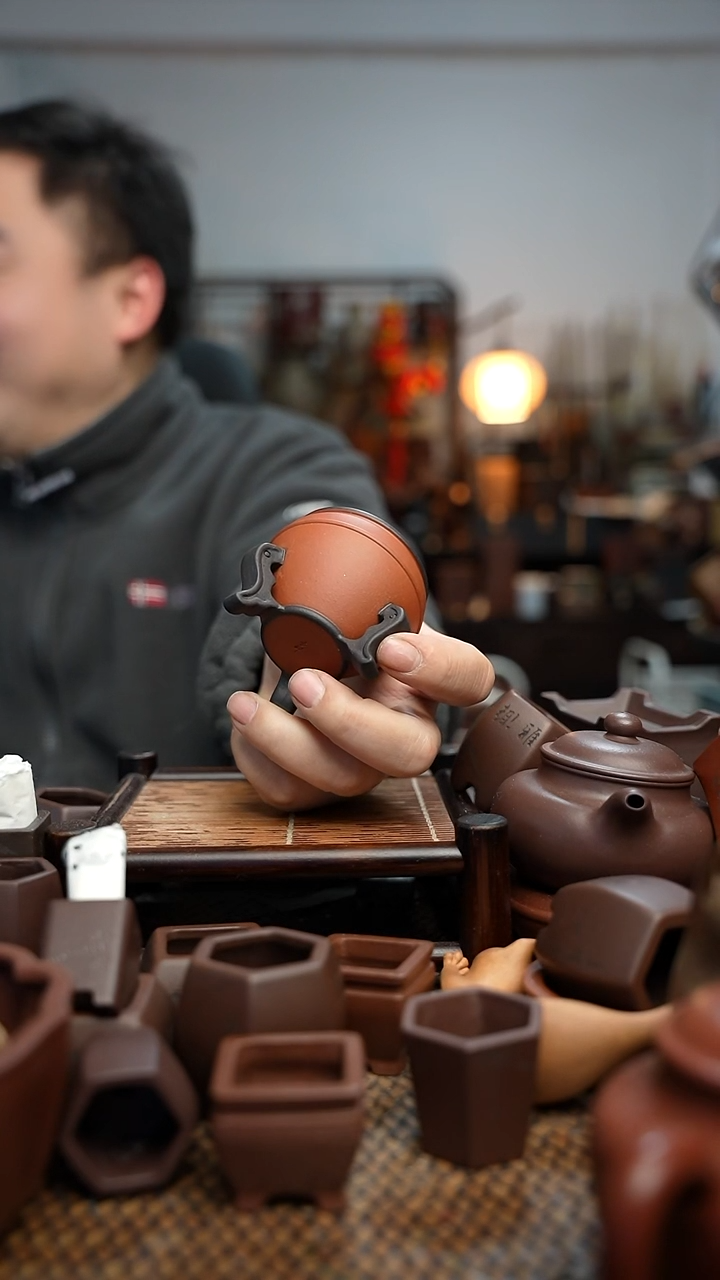 紫砂花盆用****8長木軒精品紫砂