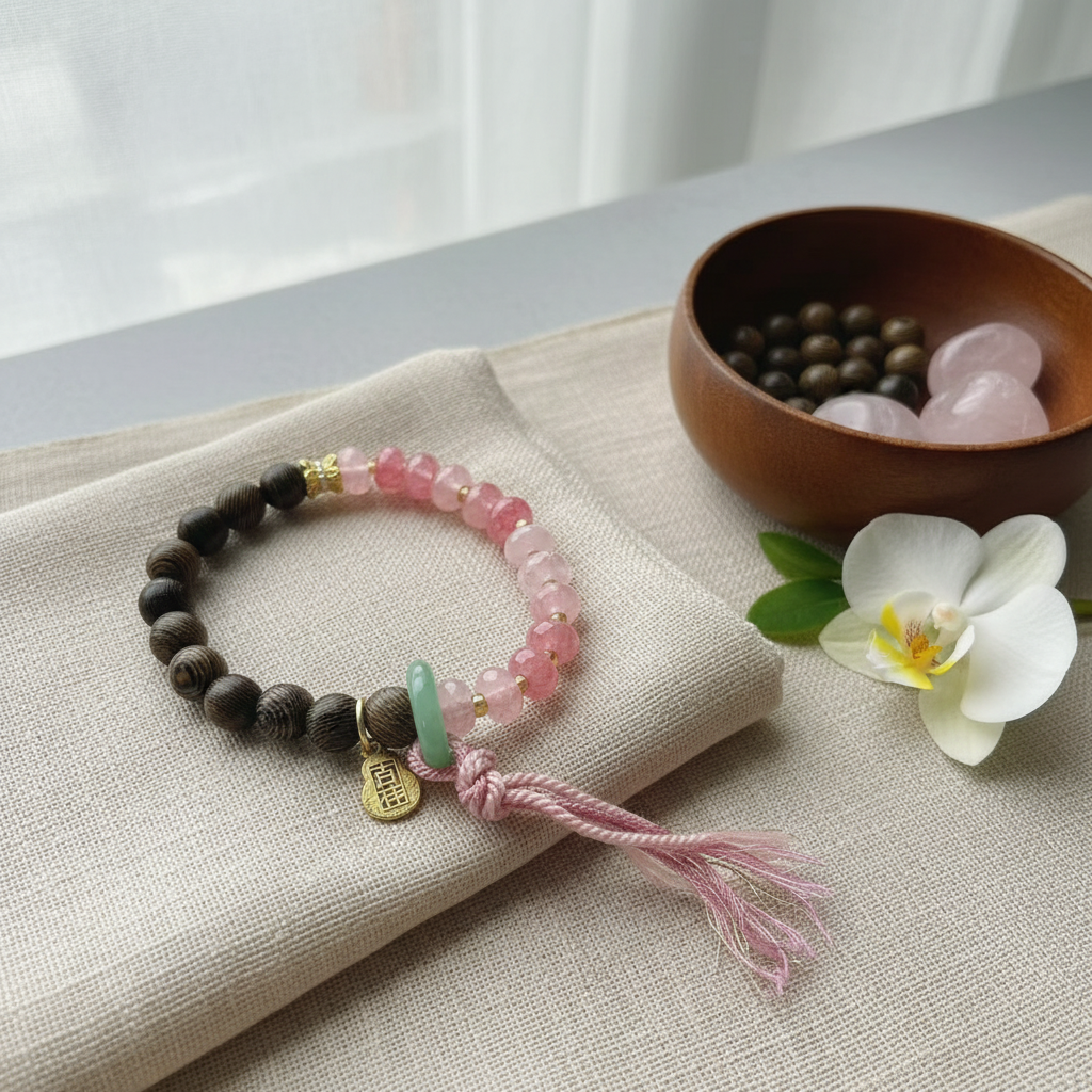 新款半壁江山冰裂福禄手链S256