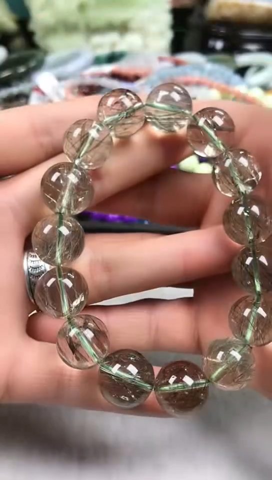 【闪购商品】发晶手串未镶嵌绿发晶【16MM】