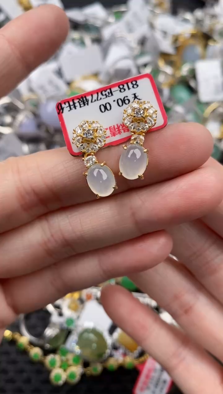 银S925镶嵌戒指翡翠P***n12                  7