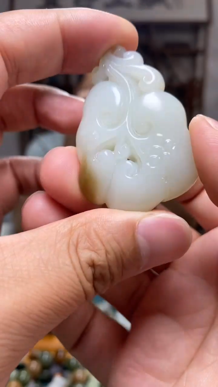 和田玉未镶嵌挂件119