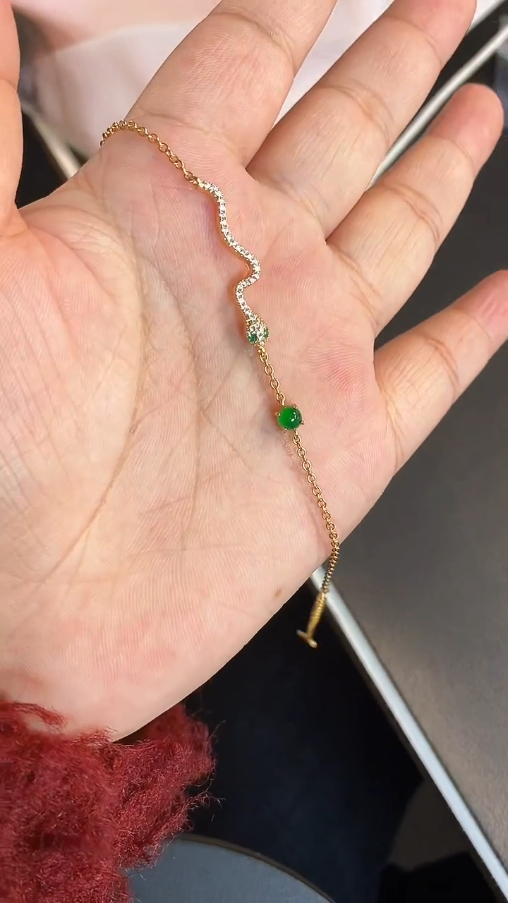 翡翠银S925镶嵌吊坠(不含链)1