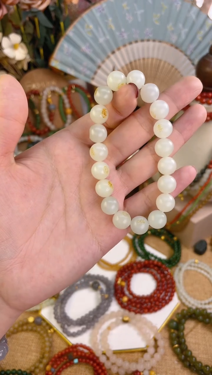 【闪购商品】和田玉手串未镶嵌白玉