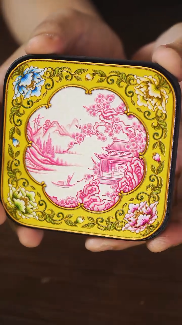 壹藏贰宝赏花镜杯垫一片