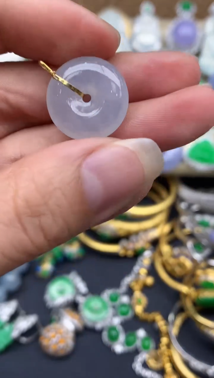 【闪购商品】翡翠颈饰18K金镶嵌404-中国好珍宝