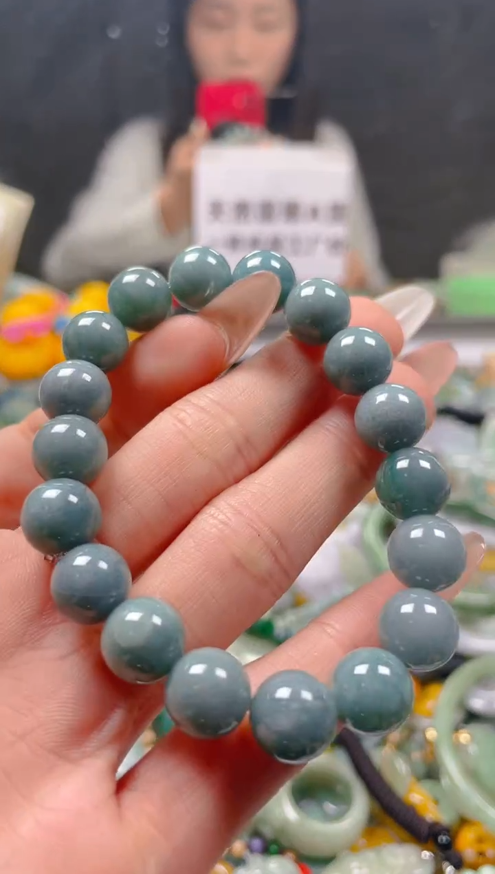 【闪购商品】翡翠颈饰未镶嵌10MM/D/翡翠A货一图一物