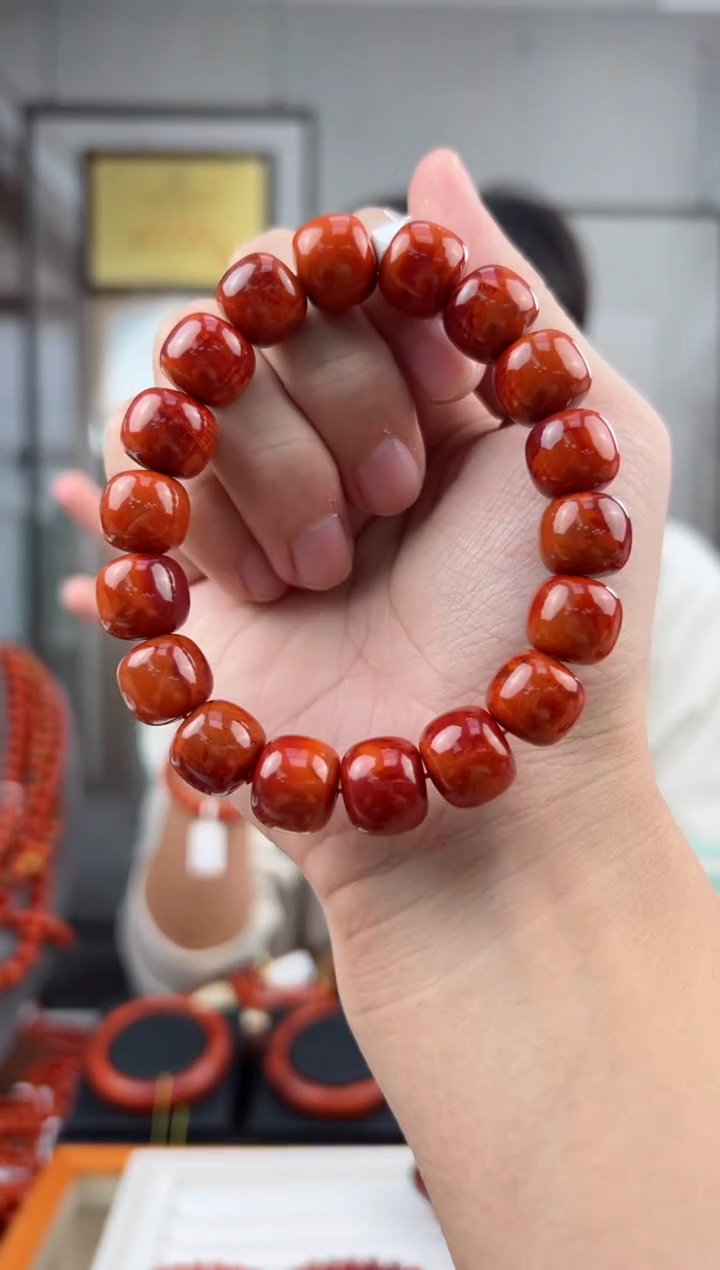 【闪购商品】南红玛瑙单圈未镶嵌@T06567@13MM