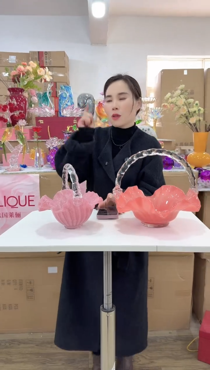 【闪购商品】无铅玻璃洛芙花器-l-早