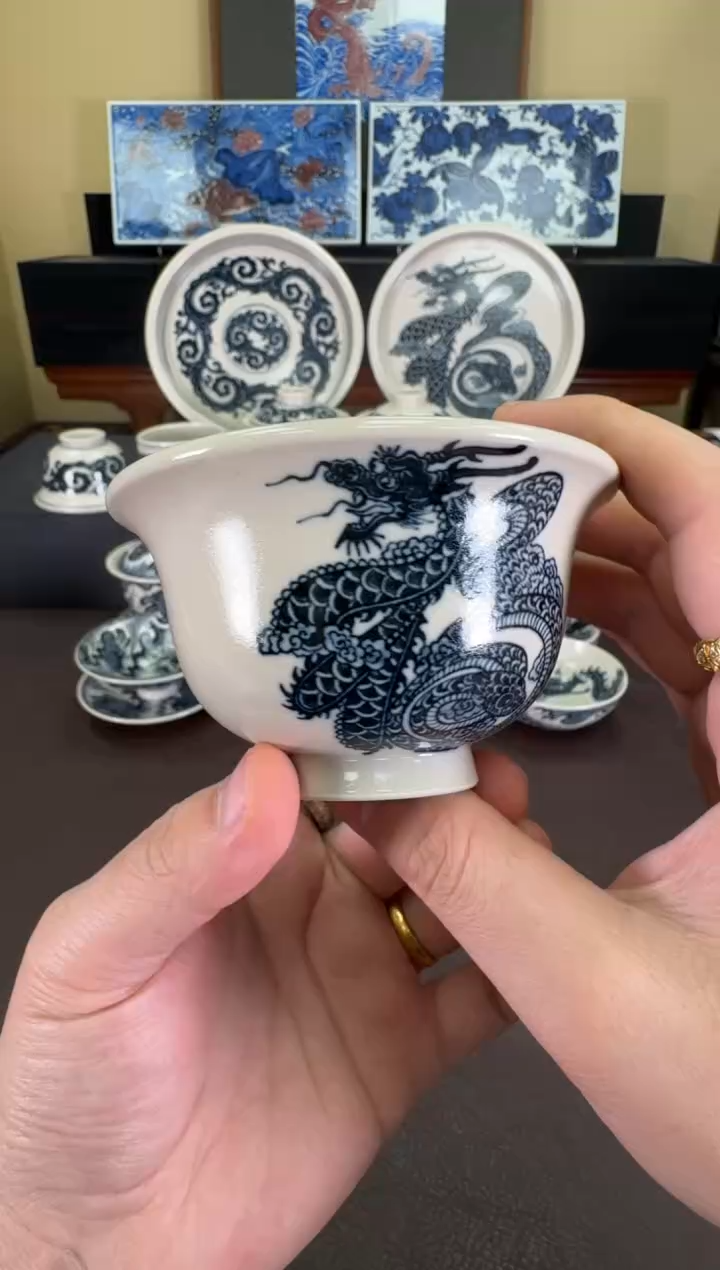 【闪购商品】二号釉龙蛇之变压手杯