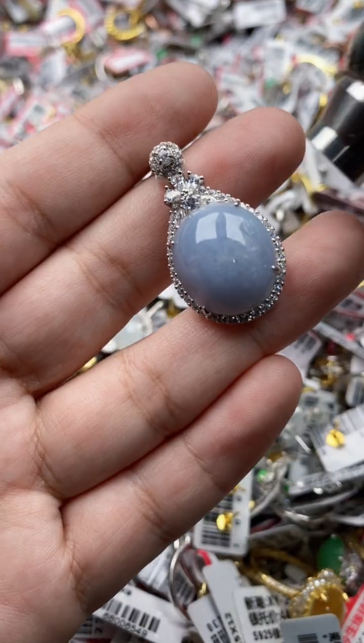 【闪购商品】翡翠戒指银S925镶嵌9999---2