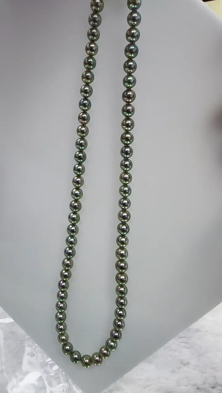 【闪购商品】海水珍珠DA未镶嵌灰珠串6 t899