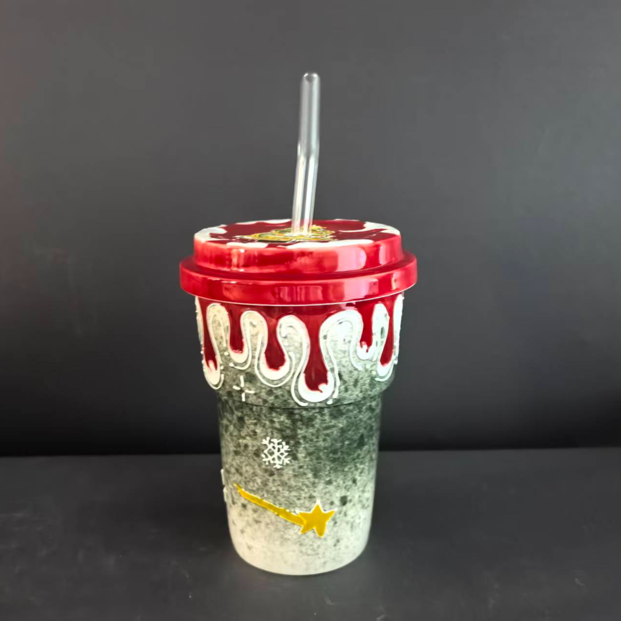 A268可爱杯子手工手绘创意网红动物