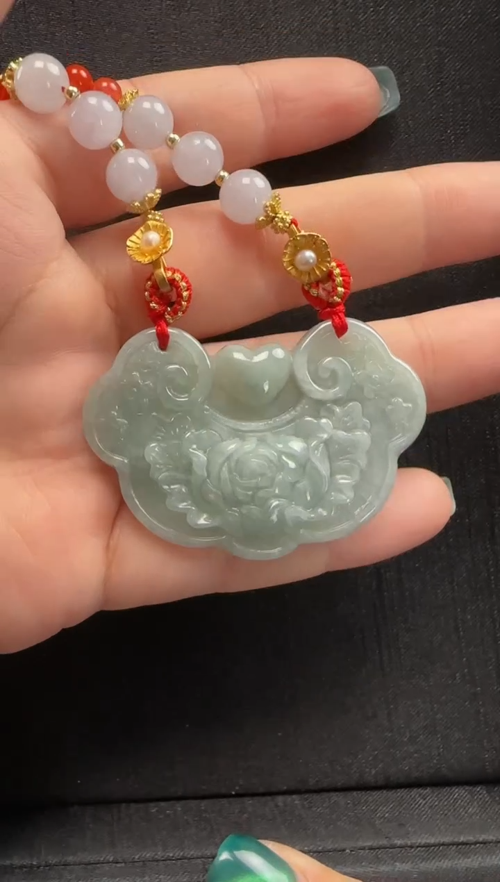 【闪购商品】翡翠颈饰未镶嵌942花牌一个