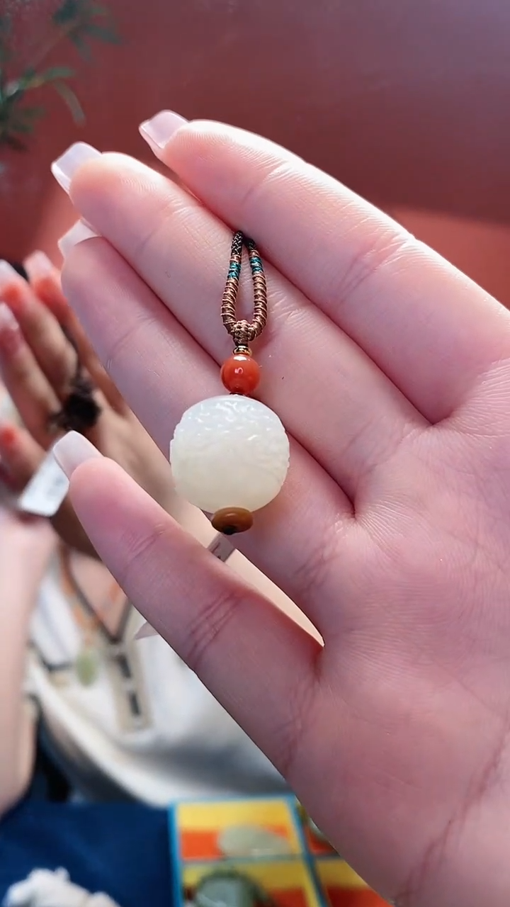 【闪购商品】和田玉挂件未镶嵌龙珠吊坠
