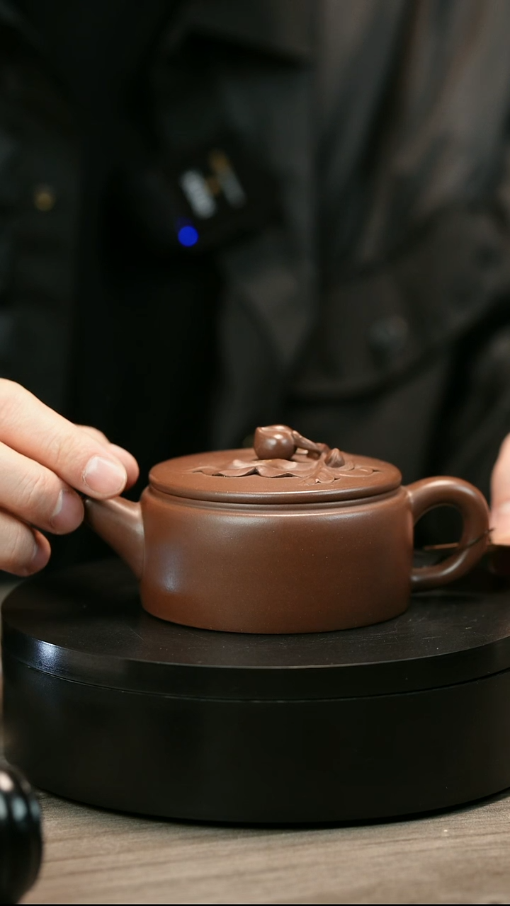 茶壶紫砂老*王H2450赵信军寿桃汉瓦