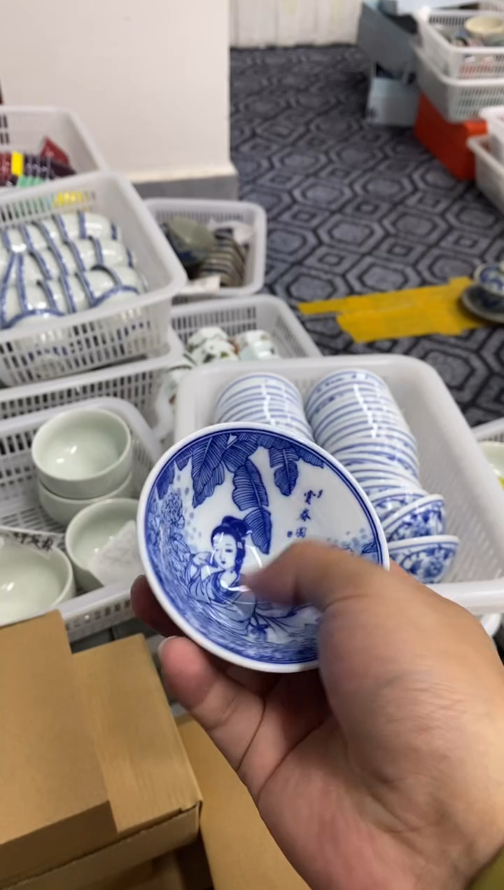 陶瓷景德陶瓷茶具容量约70