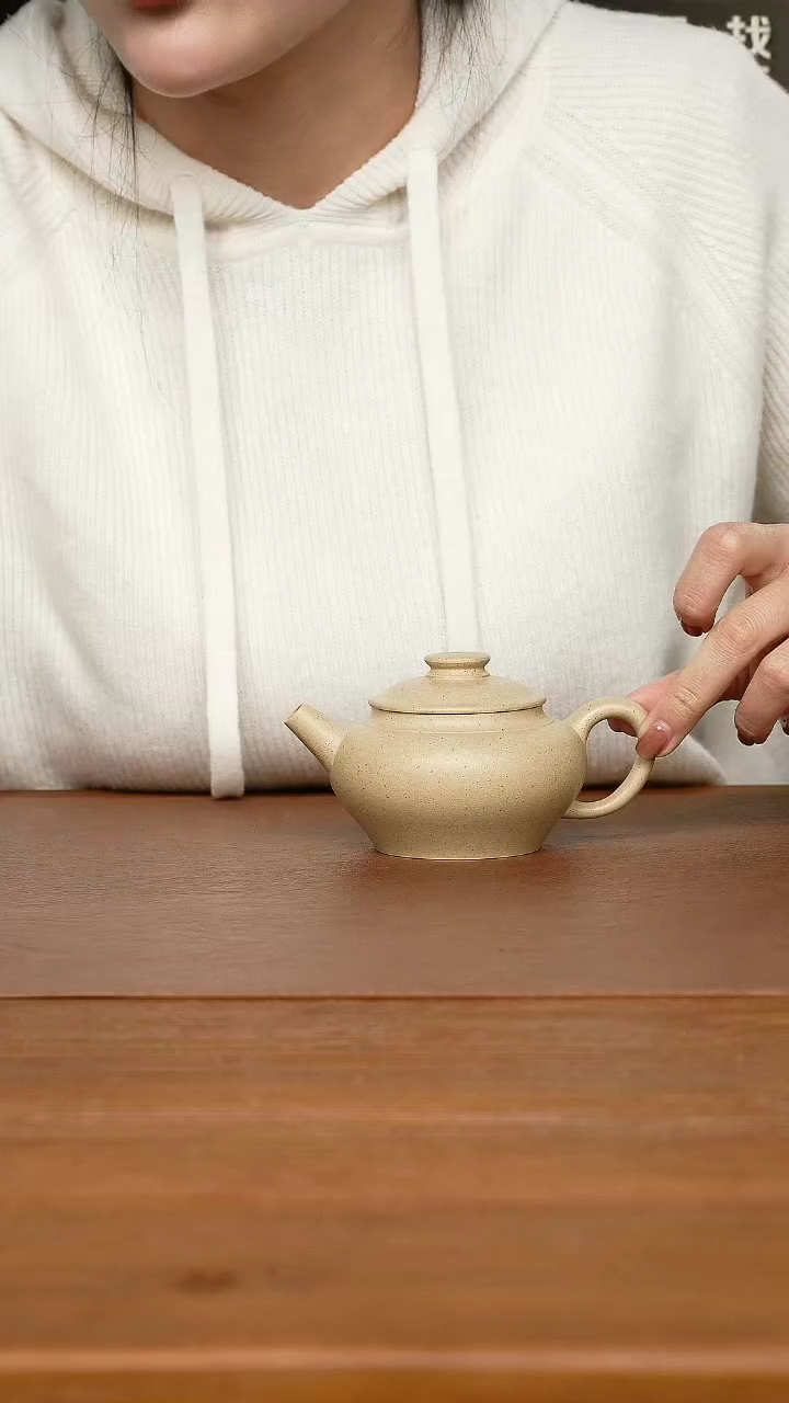 【闪购商品】紫砂茶壶陈小平老师 巨轮 本绿200cc