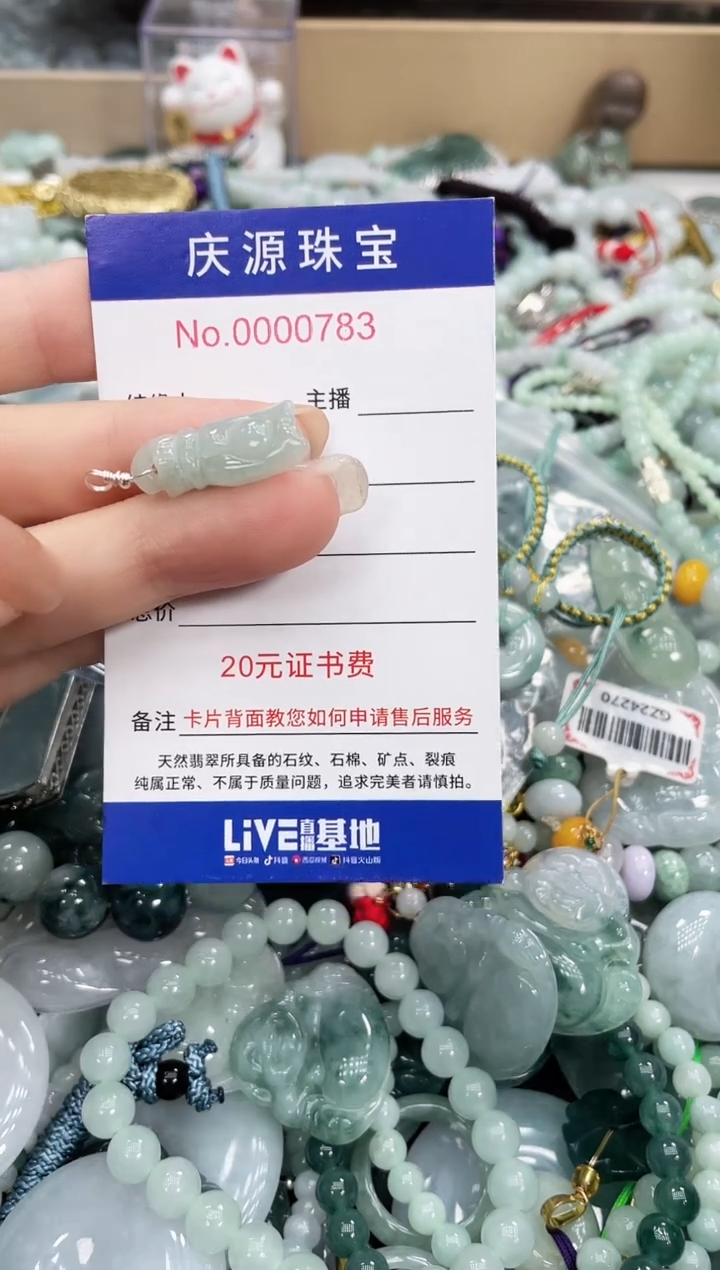 翡翠未镶嵌颈饰093