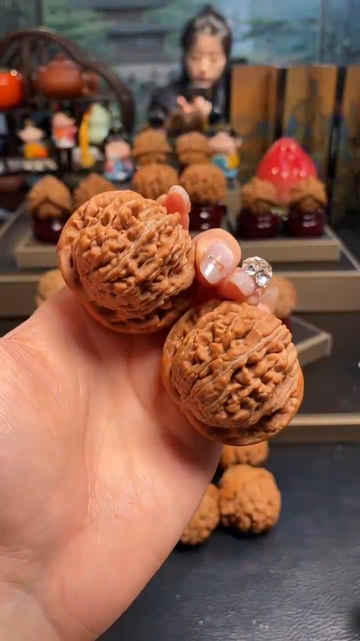 【闪购商品】文玩核桃吊坠K590四座楼44