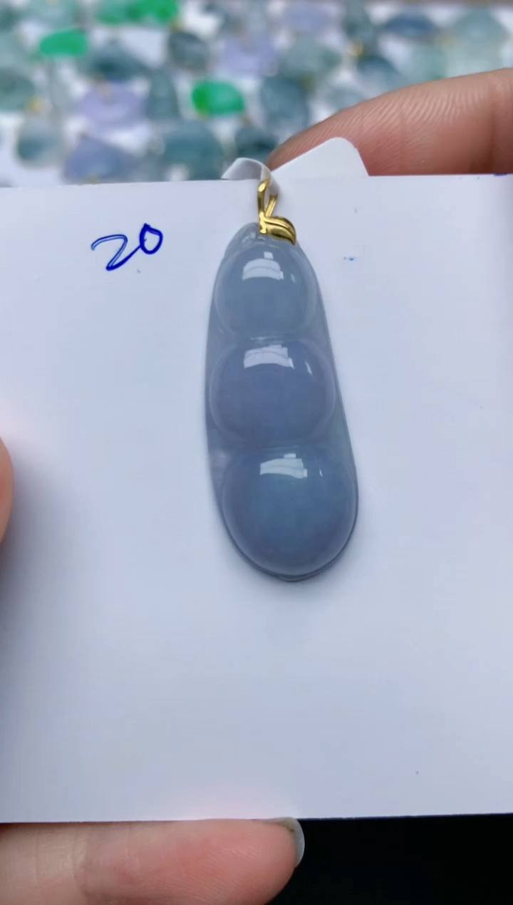 【闪购商品】翡翠颈饰18K金镶嵌天然翡翠A货    