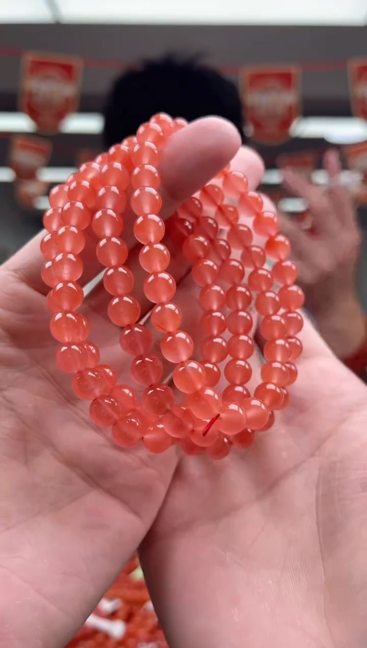 【闪购商品】南红玛瑙A07未镶嵌7MM保山南红多圈 多样性发一件