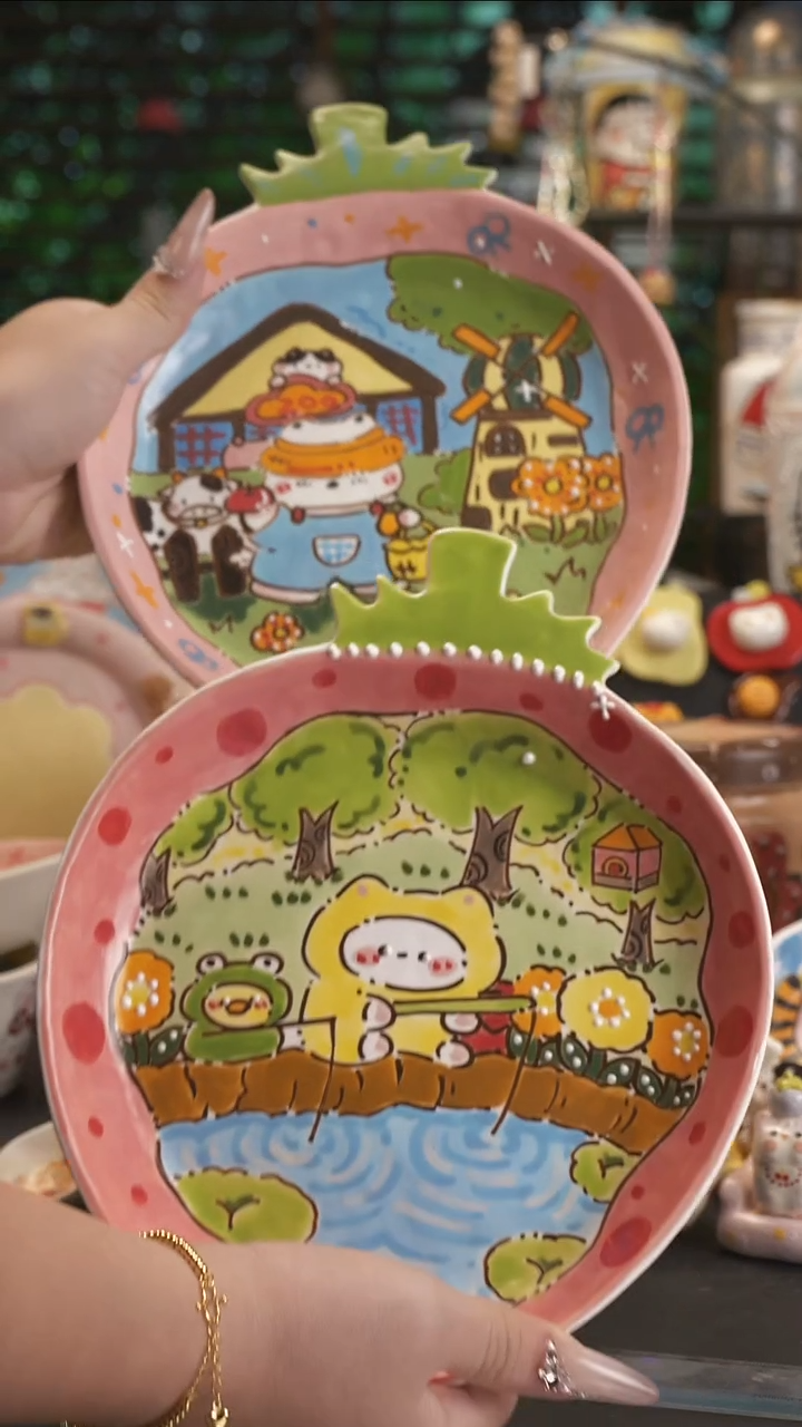 可****啦【原创设计】景德镇手绘陶瓷