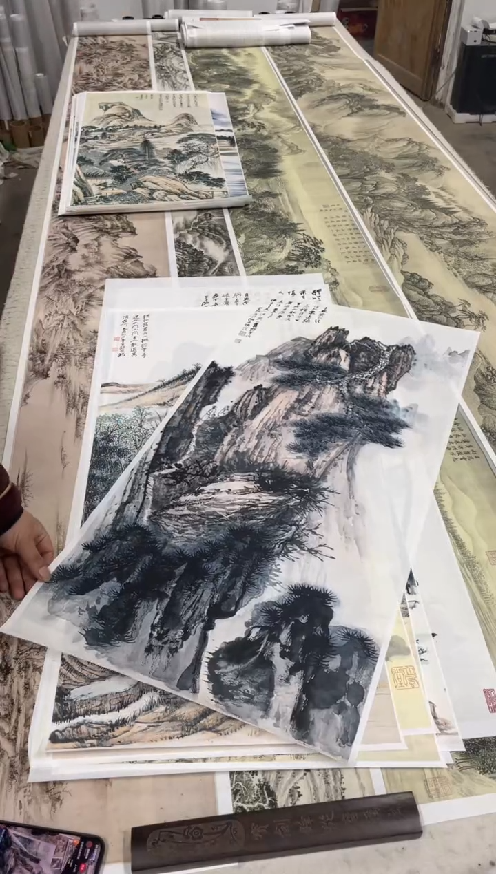 51  张大千山水 微喷复刻