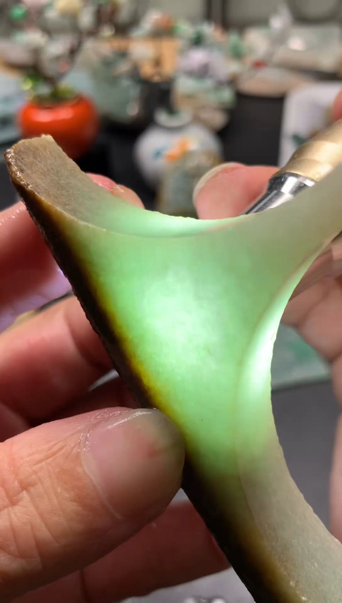【闪购商品】翡翠颈饰未镶嵌天然翡翠A货67