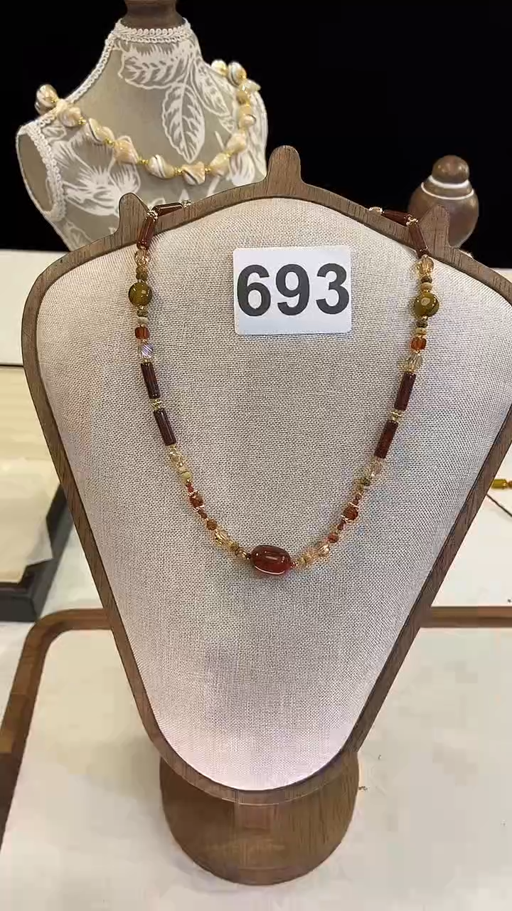 项链钛钢淡水珍珠693