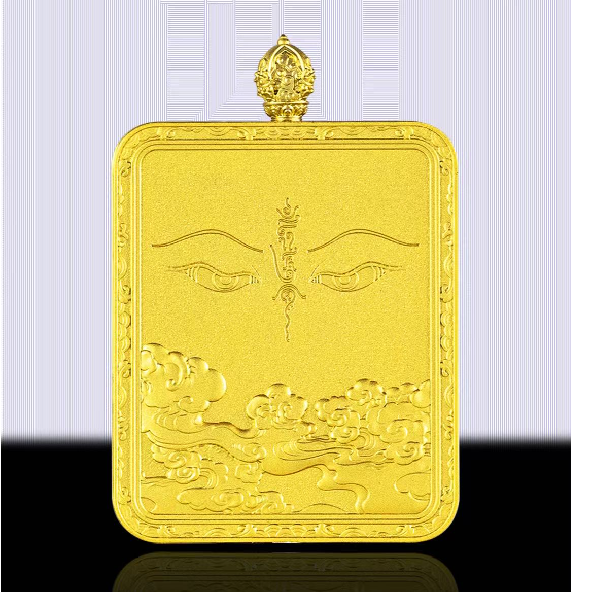 唐卡嘎乌盒般若眼嘎乌盒唐卡吊坠空盒