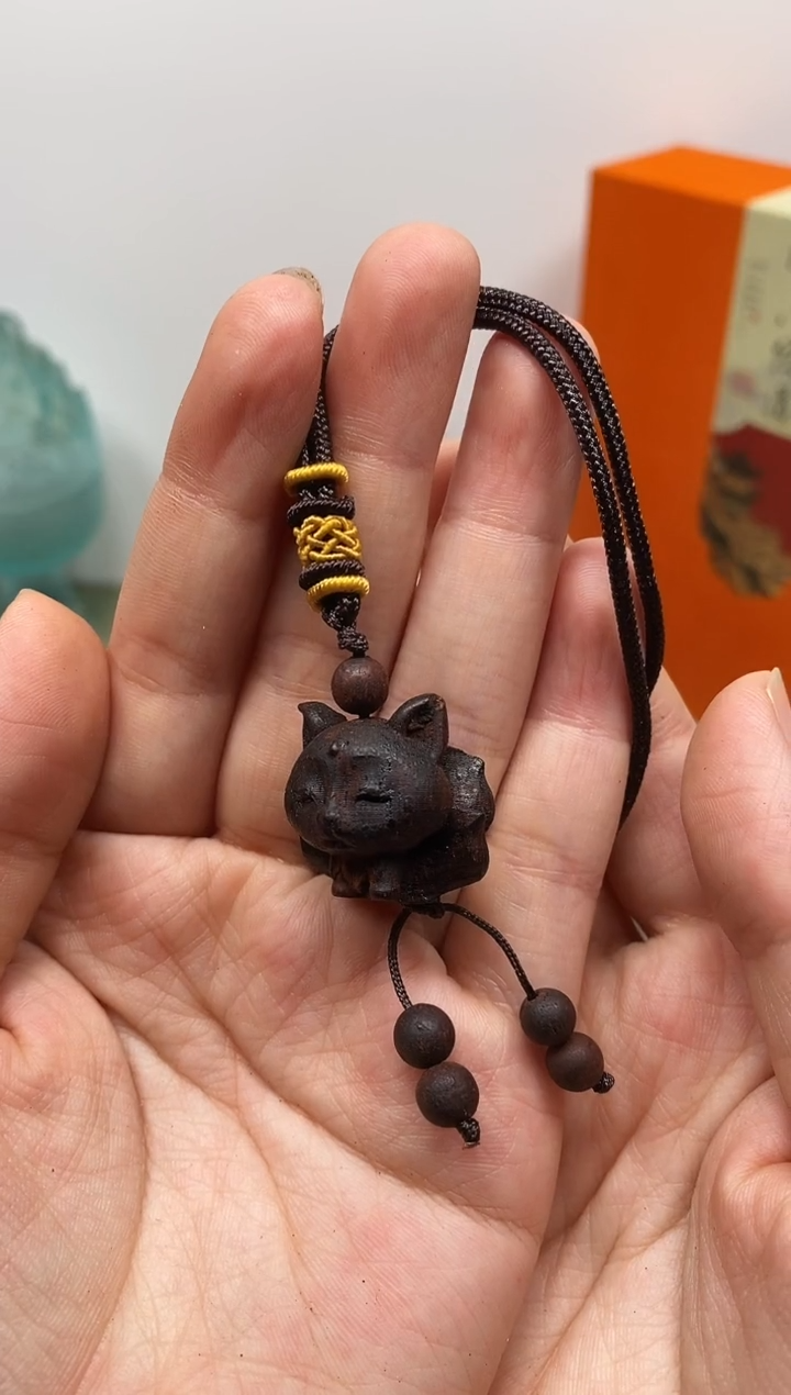 【闪购商品】木木艺缅甸小叶降真香凤九吊坠
