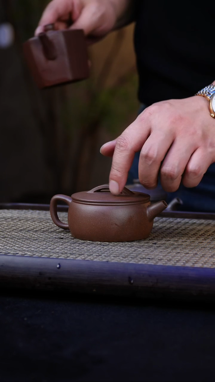 【闪购商品】紫砂茶壶紫泥-小汉瓦【约120cc】