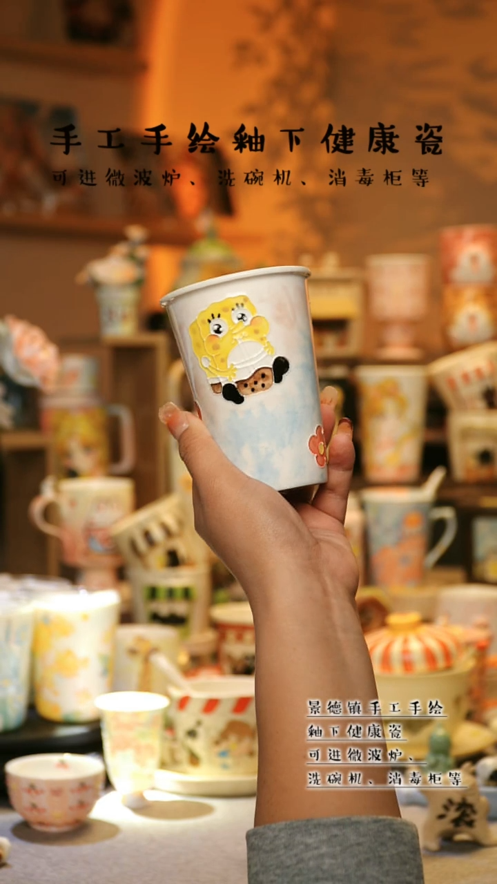 【闪购商品】杯景德镇高温釉下彩&A750