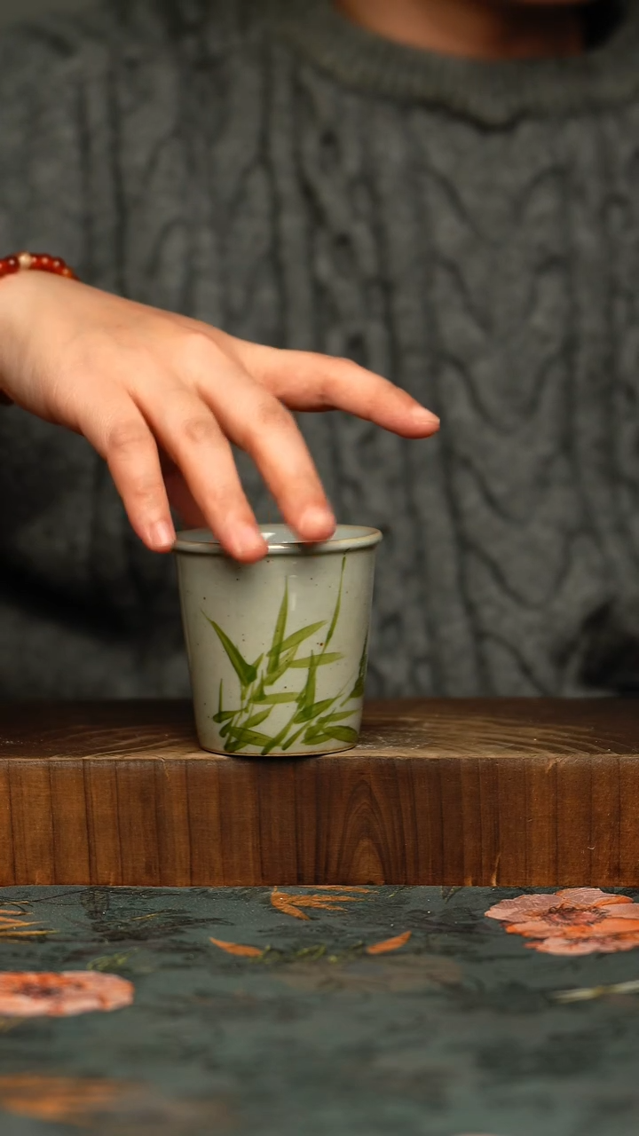 瓷片釉下彩手工手绘同款陶器