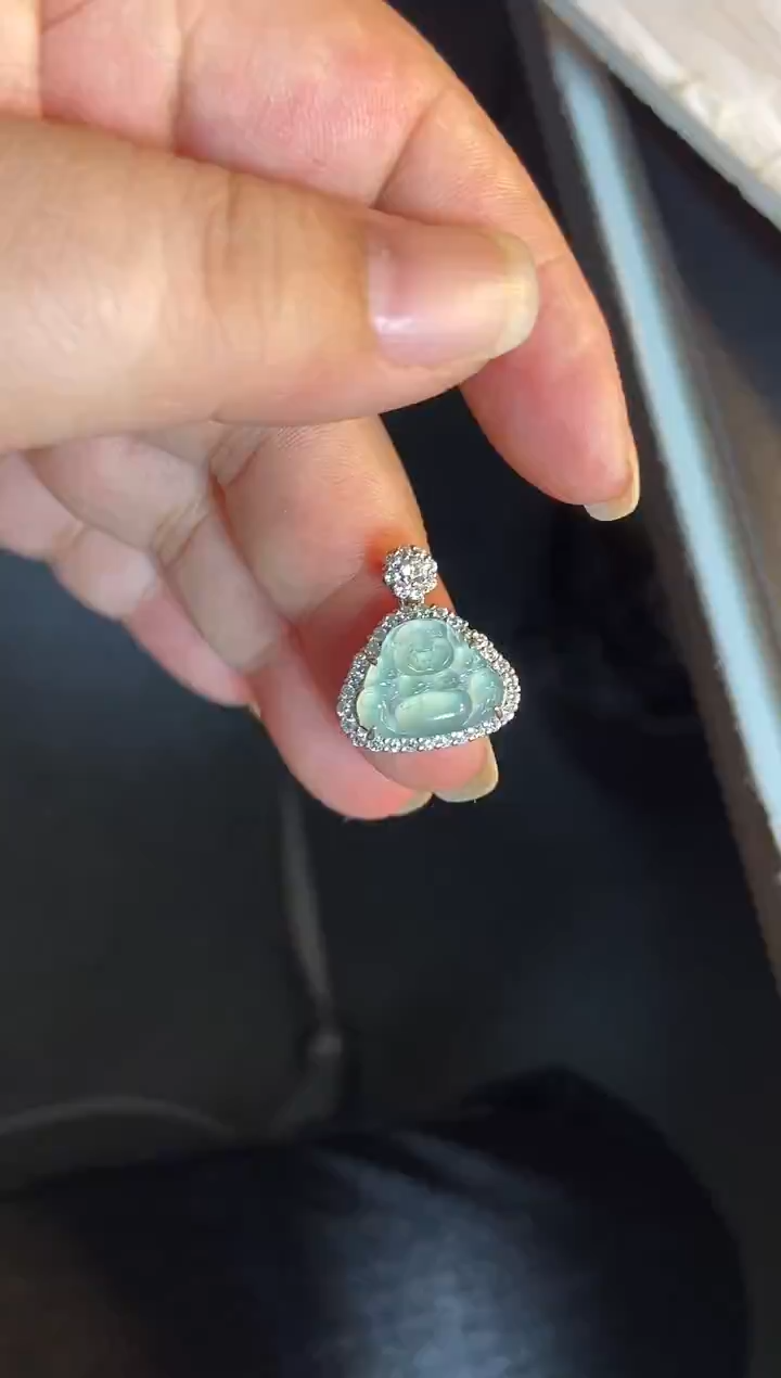 吊坠(不含链)银S925镶嵌翡翠1