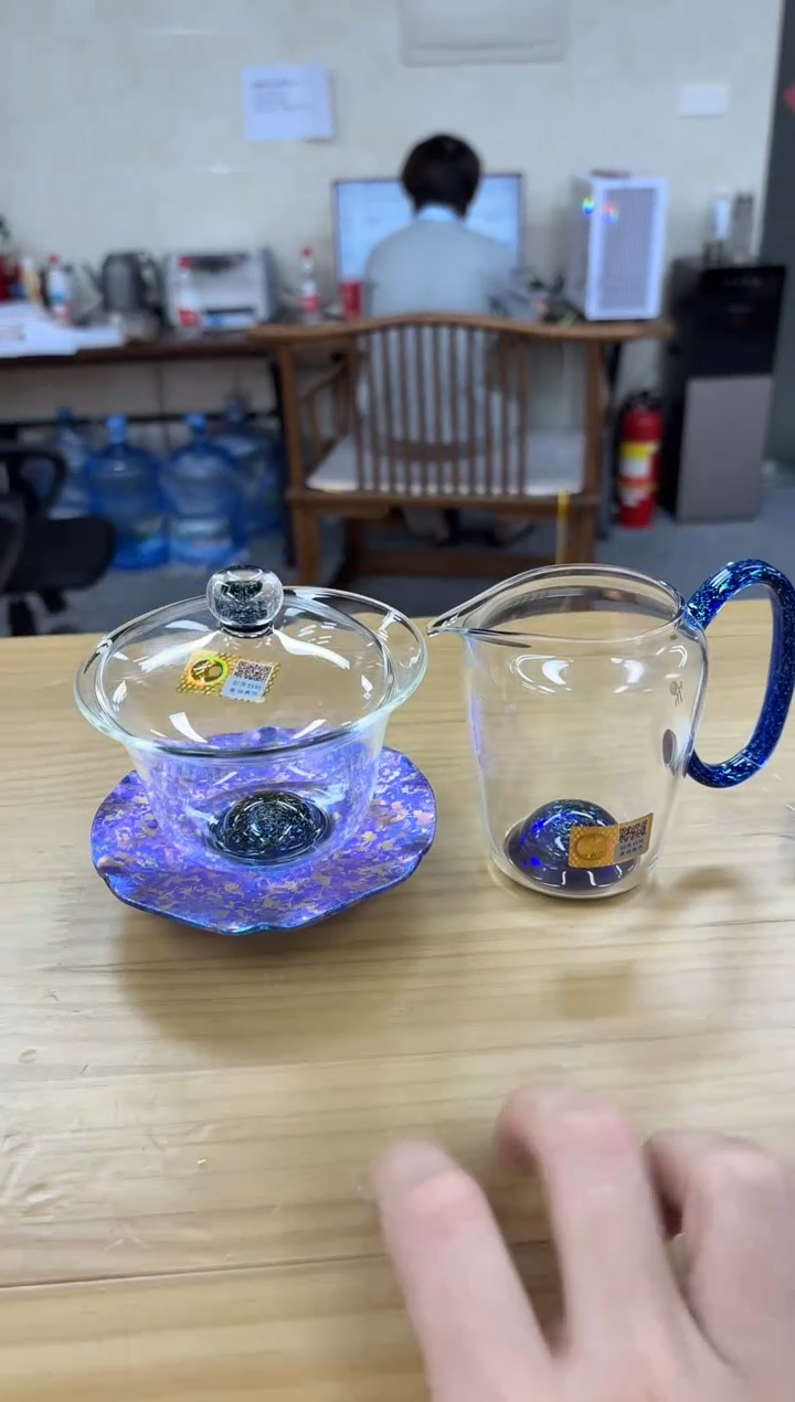 禾器斑斓曜辰盖碗星云紫+禾器斑斓沁然++